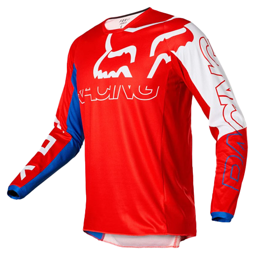JERSEY FOX 180 SKEW BLANCO ROJO AZUL