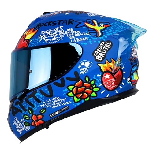 CASCO SHAFT PRO 610DV EVO CANDELA AZUL MATE