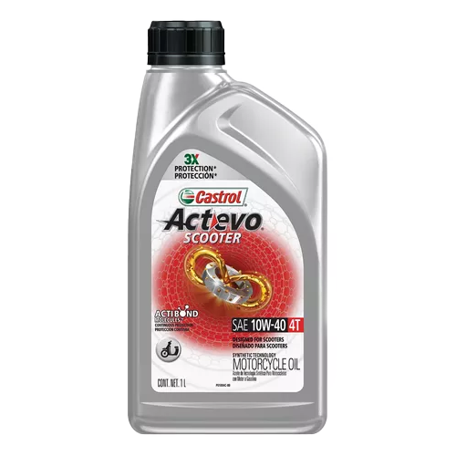 ACEITE CASTROL ACTEVO SCOOTER 10W-40 1LT*