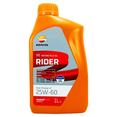 ACEITE REPSOL 25W-60 HIGH MILAGE 4T 1LT