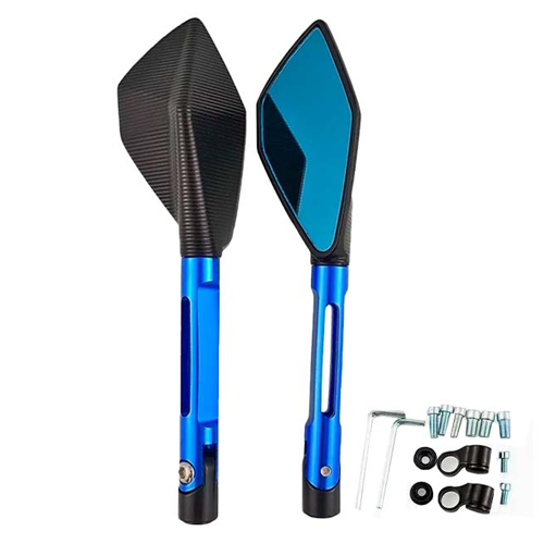 ESPEJO RIZOMA 5 PUNTAS AZUL