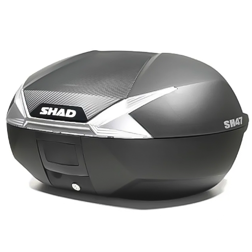 MALETERO SHAD 47 LITROS NEGRO MATE GRIS