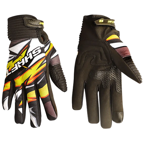 GUANTES SHAFT STUNT WILD AMARILLO BLANCO