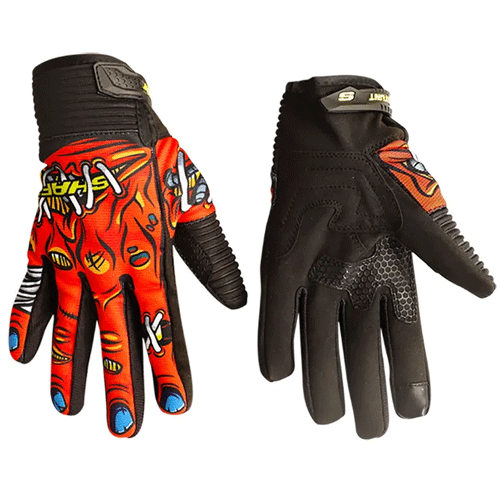 GUANTES SHAFT STUNT ZOMBOY NARANJA AMARILLO