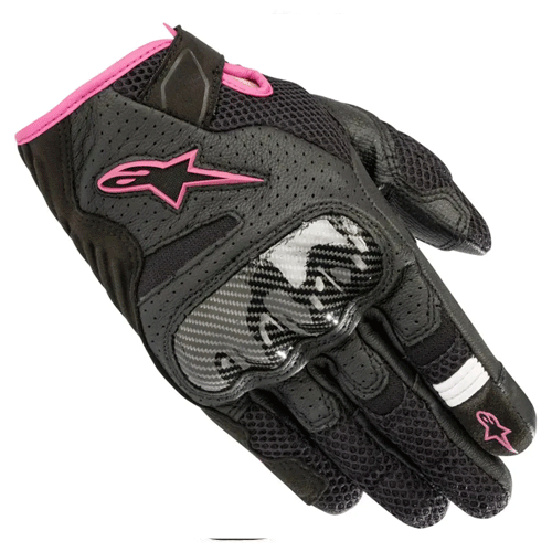 GUANTES ALPINESTARS ST STLL SMX-1AR V2 NEGRO FUCSIA
