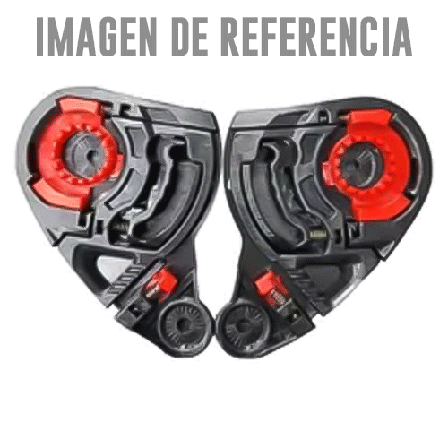 SISTEMA VISOR SPARTAN STINGER NEGRO/ROJO