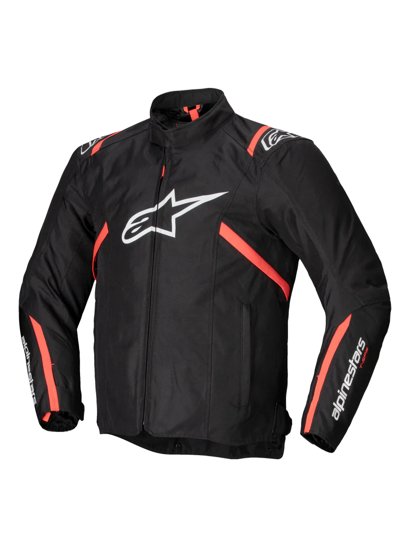 CHAQUETA ALPINESTAR PROTEC T-SPS V2 WP NEGRO BLANCO ROJO FLUORESCENTE