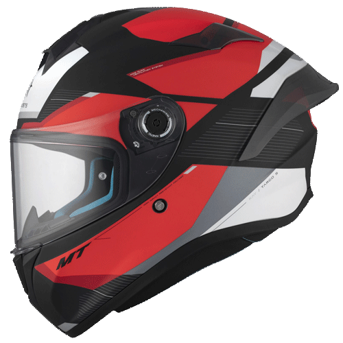 CASCO MT TARGO S KAY NEGRO ROJO MATE