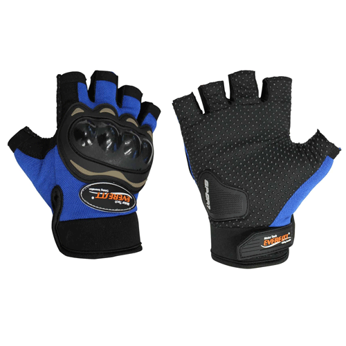 GUANTES MEDIO DEDO GW EVERESTT AZUL NEGRO