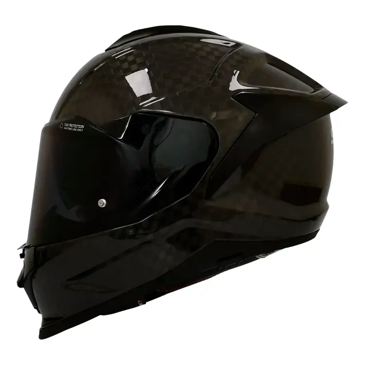 CASCO SMK TITAN CARBON SOLID NEGRO BRILLANTE