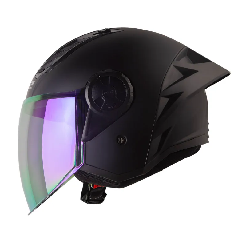 CASCO LS2 OF616 SOLID NEGRO MATE