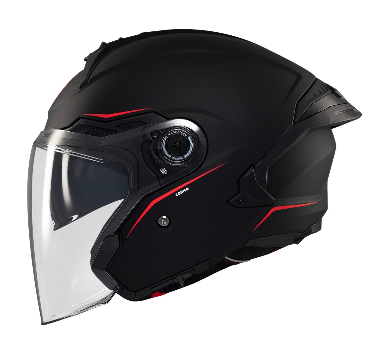 CASCO MT COSMOS SV SOLID NEGRO MATE
