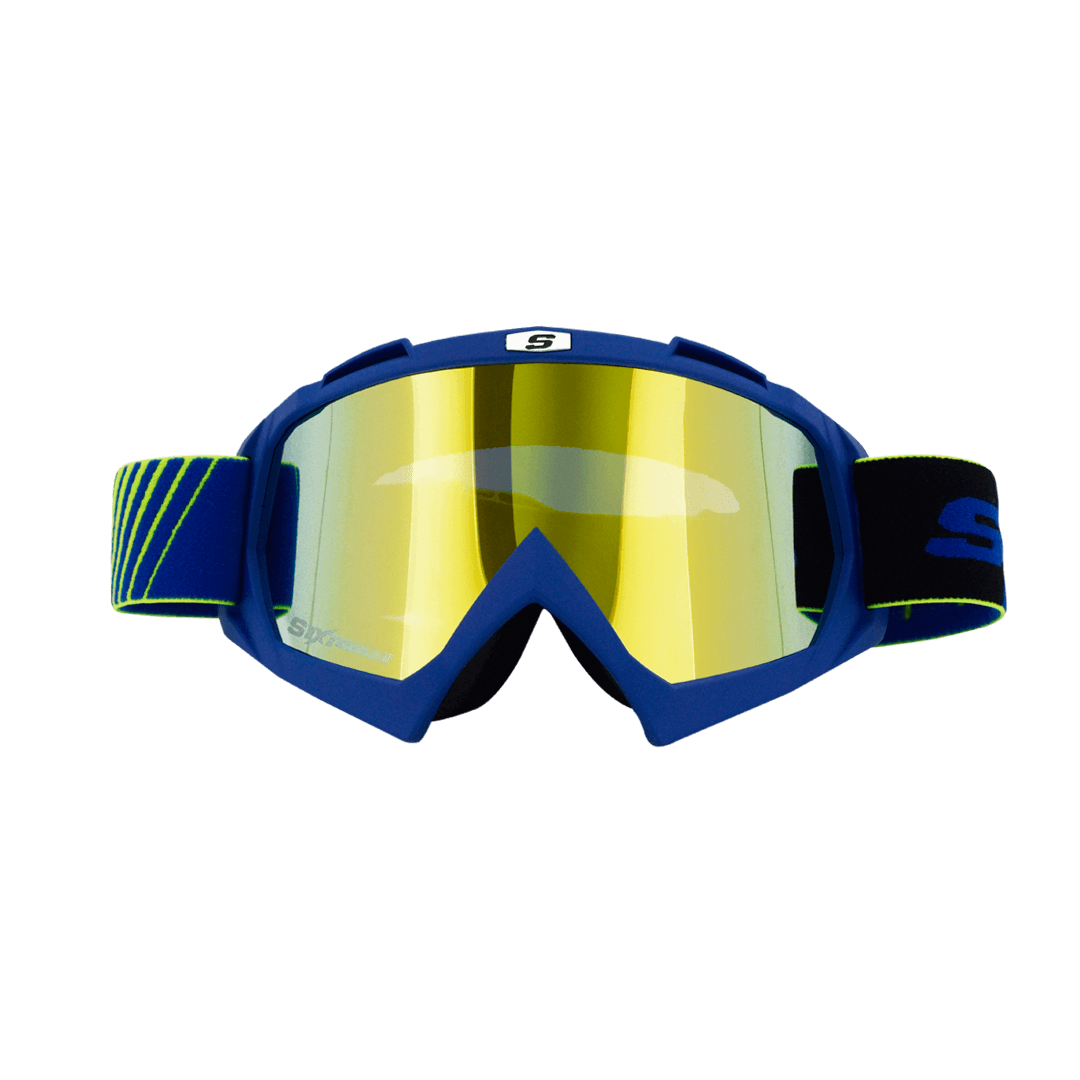 GOGGLES SHAFT 16  AZUL MATE NEGRO VISOR DORADO