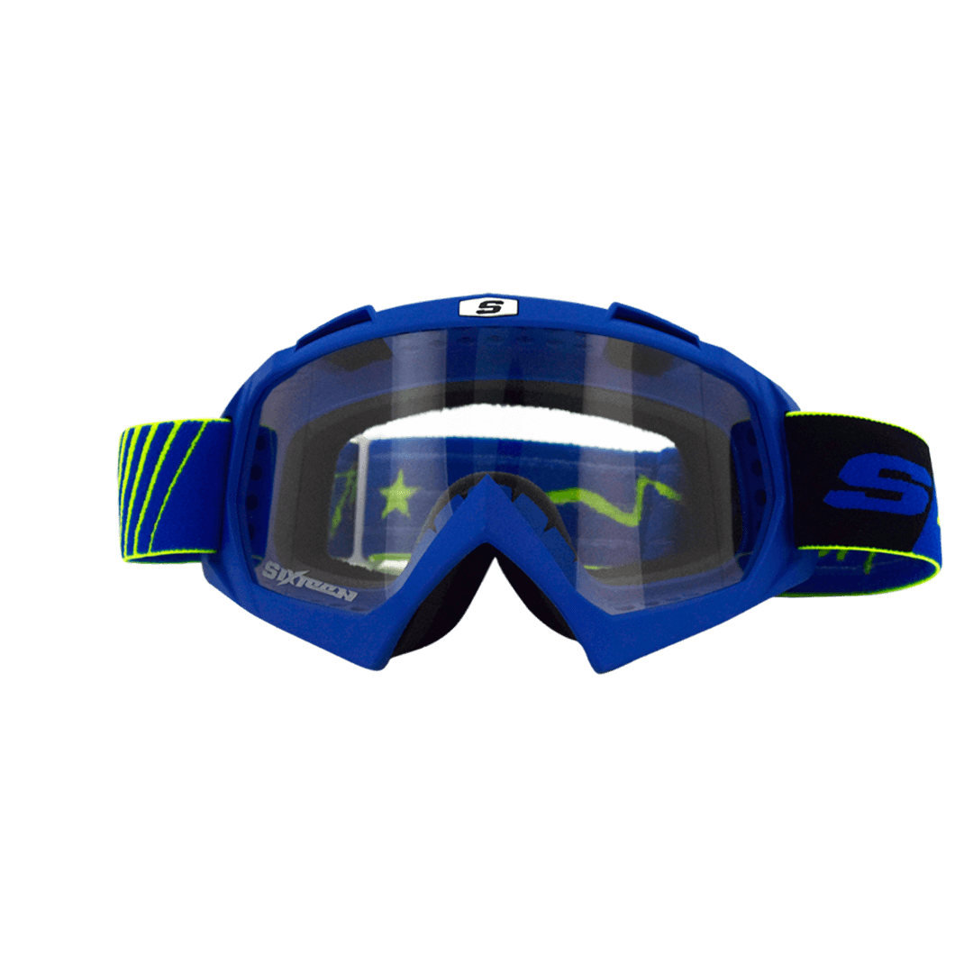 GOGGLES SHAFT 16  AZUL MATE NEGRO VISOR TRANSPARENTE