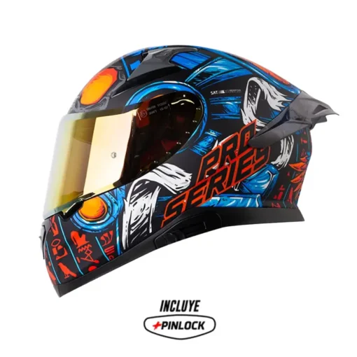 CASCO SHAFT PRO 612DV FARAON NEGRO NARANJA MATE