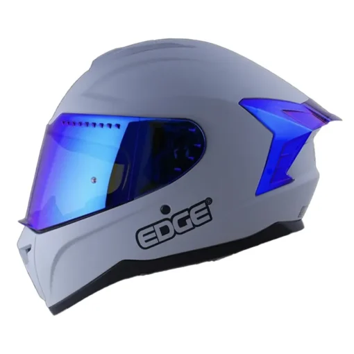 CASCO EDGE EXTREME SOLID GRIS AZUL MATE
