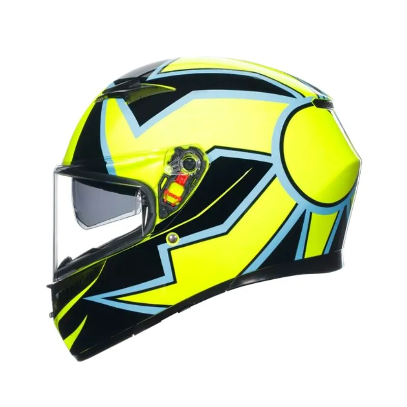 CASCO AGV K3 SV ROSSI WT PHILLIP ISLAND AMARILLO NEGRO 2005