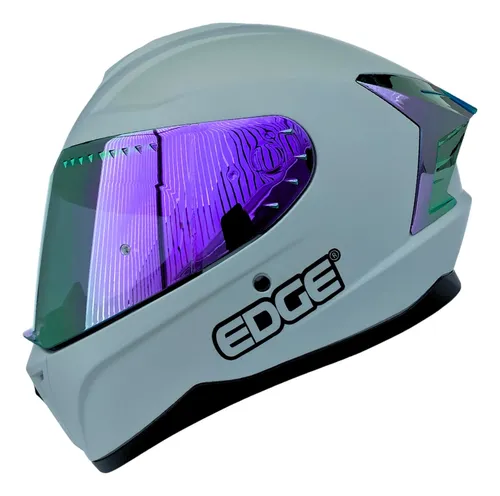 CASCO EDGE EXTREME SOLID GRIS MORADO MATE