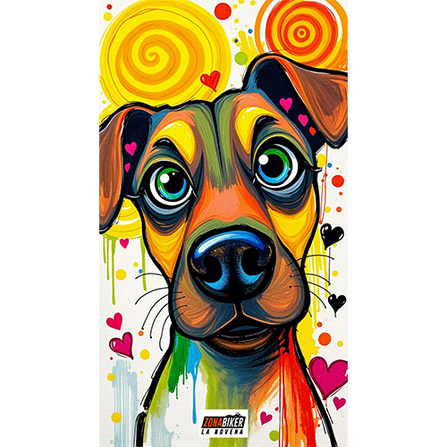 BUFF 90 CM PERRO COLORES 036