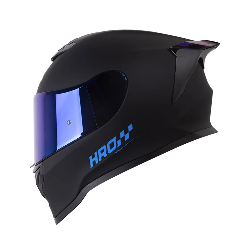 CASCO HRO 506SP SOLID NEGRO AZUL OSCURO MATE