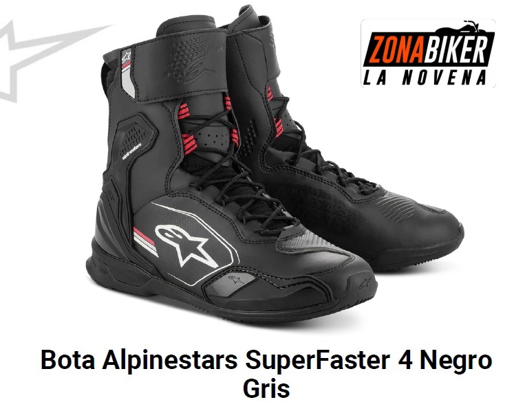 BOTA ALPINESTAR SUPERFASTER 4 NEGRO GRIS