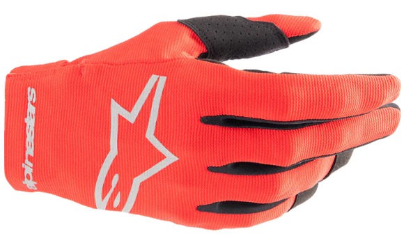 GUANTES ALPINESTARS RADAR ROJO PLATA