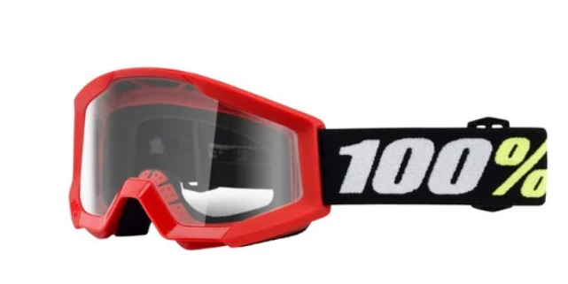 GOGGLES 100% STRATA 2 MINI ROJO