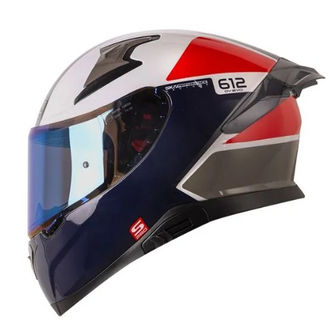 CASCO SHAFT PRO 612DV MYTH GRIS CLARO ROJO BRILLANTE