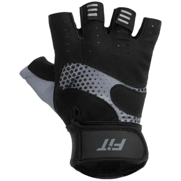 GUANTES MEDIO DEDO GW STAKE NEGRO GRIS