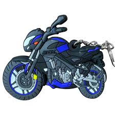 LLAVERO MOTO NS200 AZUL