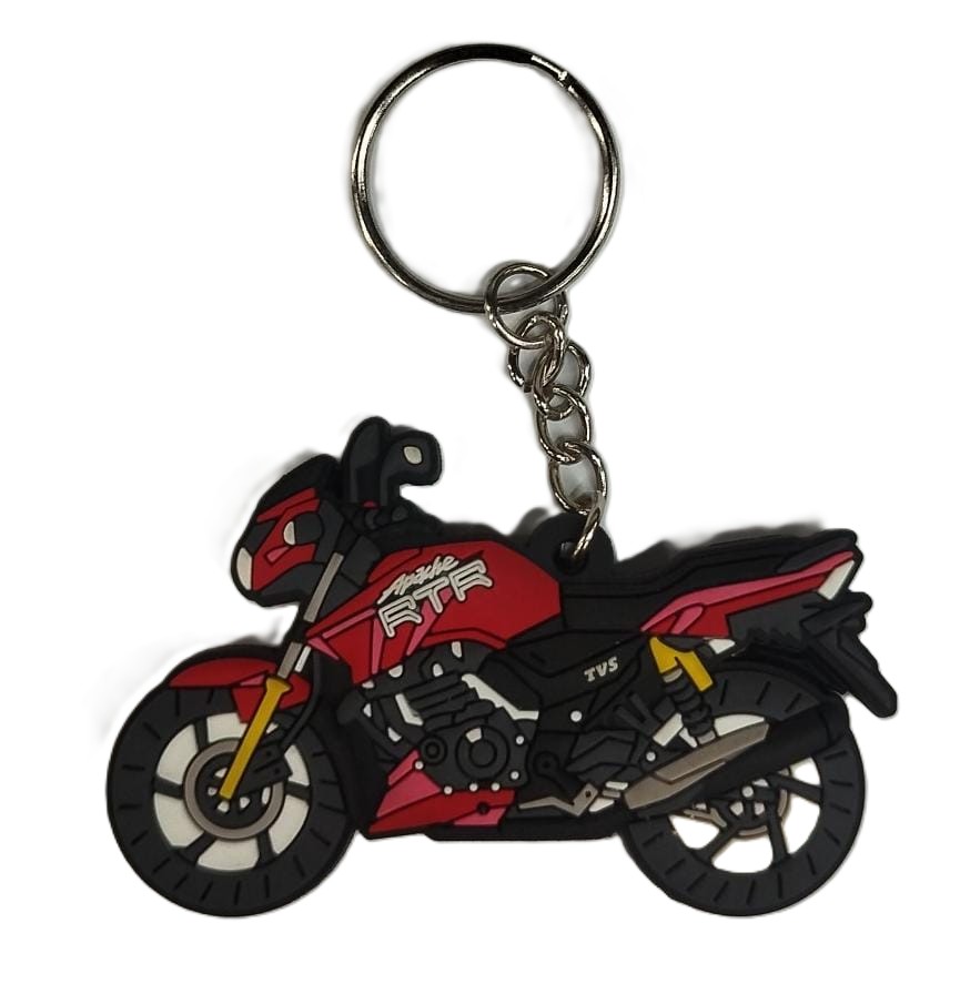 LLAVERO MOTO APACHE RTR ROJO