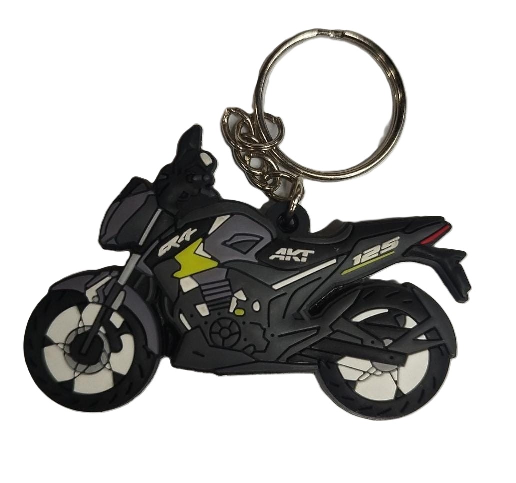 LLAVERO MOTO CR4 GRIS VERDE