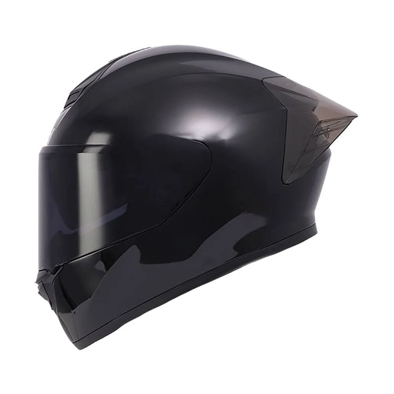 CASCO ICH 505 SOLID NEGRO SILVER VS SMOKE BRILLANTE