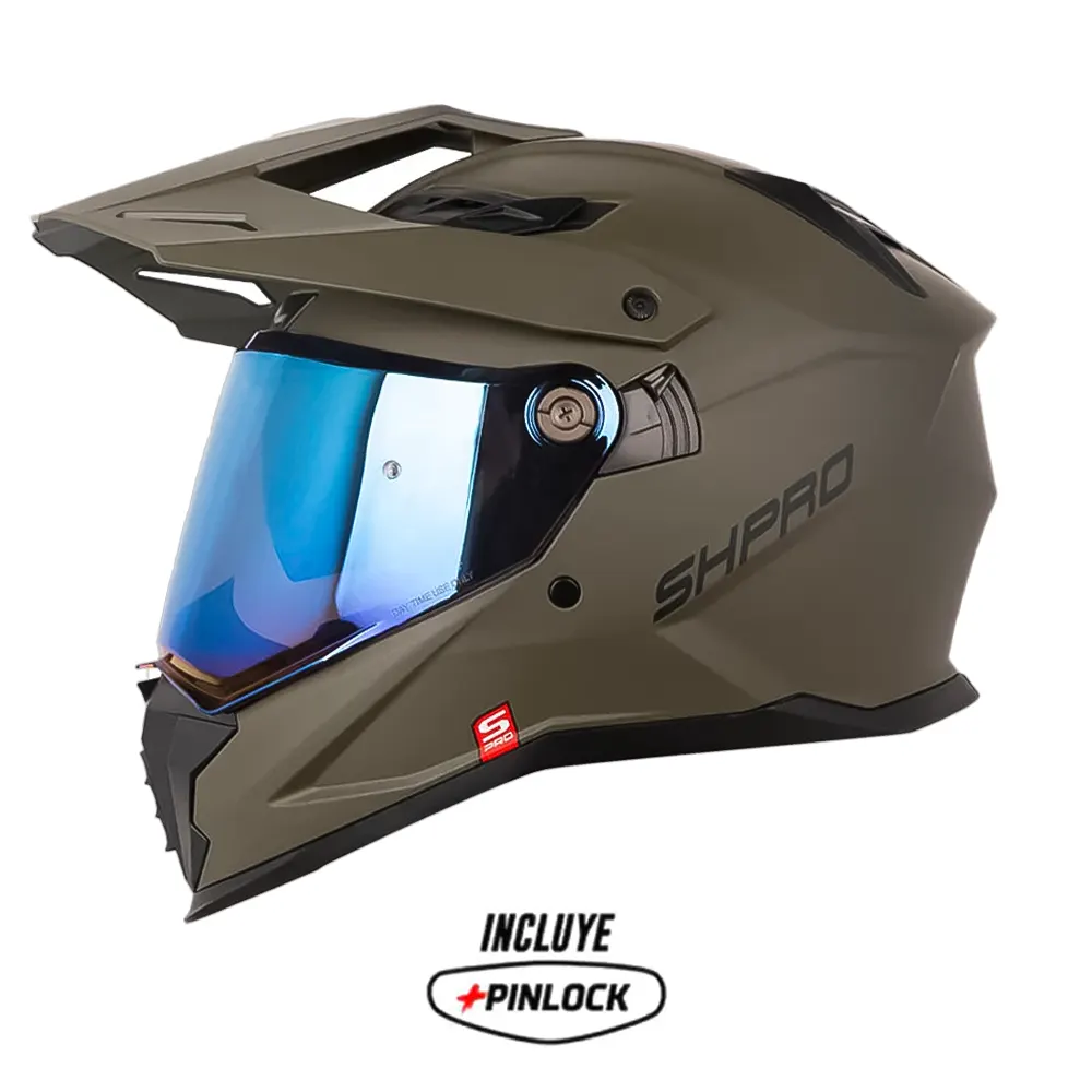 CASCO SHAFT PRO MX400DV SOLID VERDE MILITAR MATE