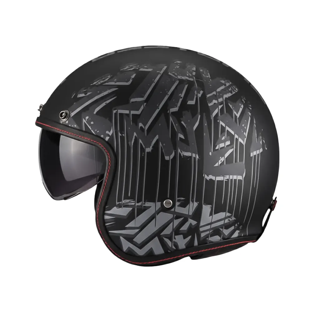 CASCO MT LE MANS 2 SV S DYSTOPIC B12 GRIS METALIZADO