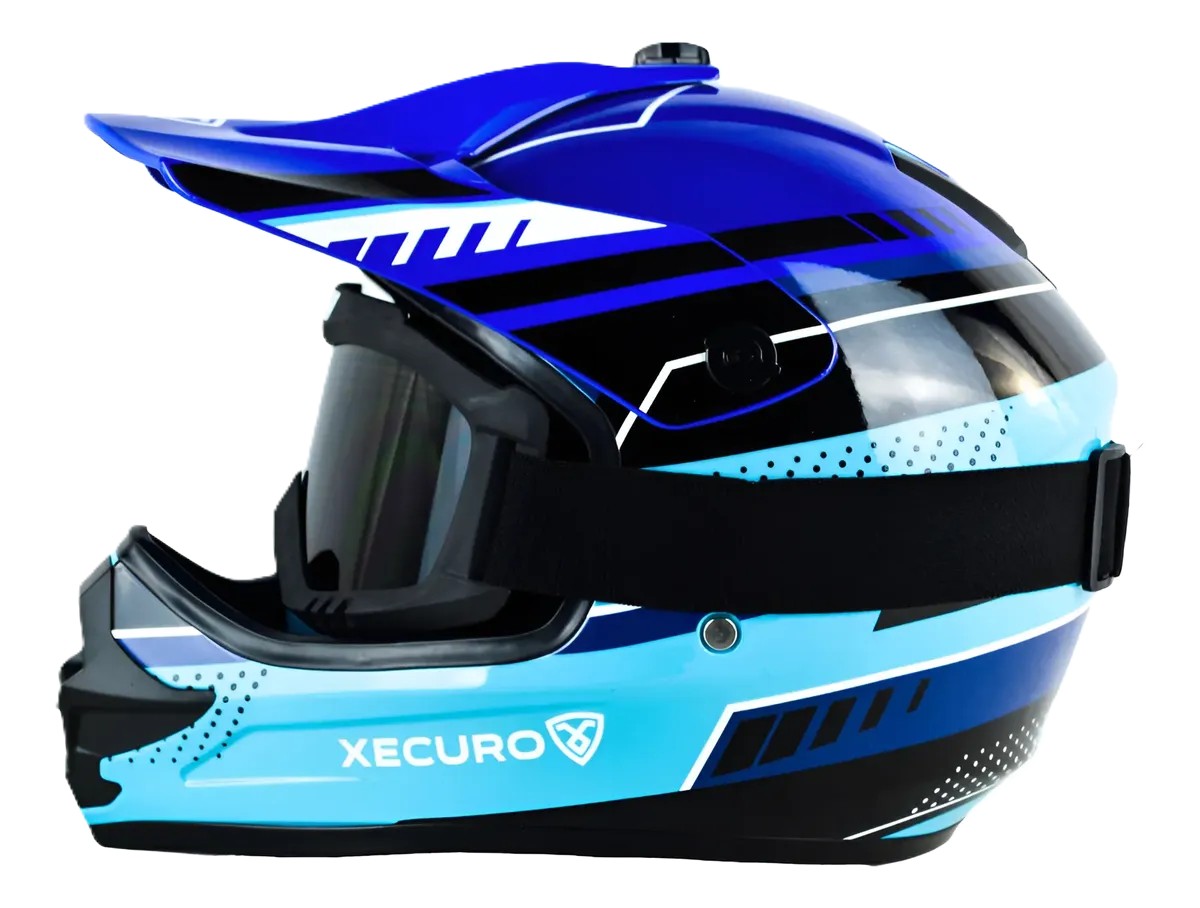 CASCO XECURO FLEX KIDS AZUL BRILLANTE