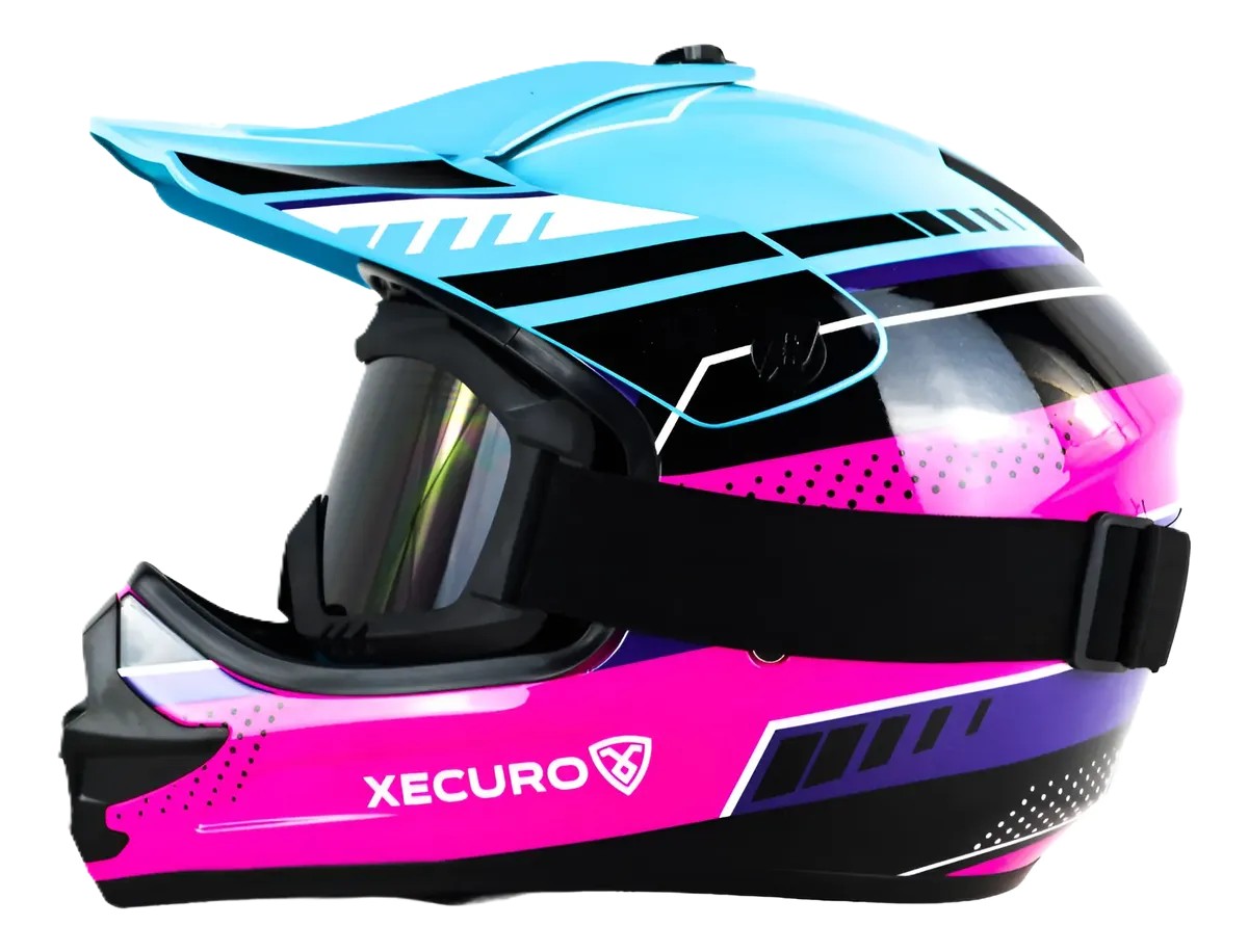 CASCO XECURO FLEX KIDS MORADO BRILLANTE