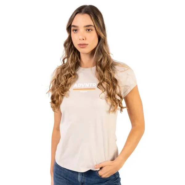 CAMISETA YAMAHA ADVNTR FEM BEIGE