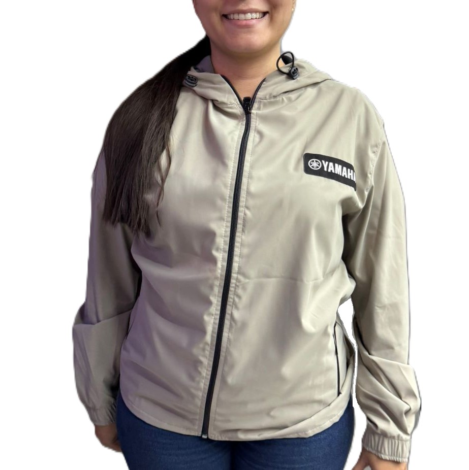 CHAQUETA CORTAVIENTO YAMAHA KHAKI FEM