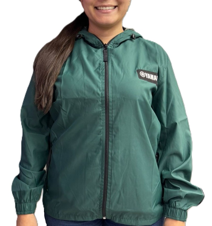 CHAQUETA CORTAVIENTO YAMAHA FEM VERDE