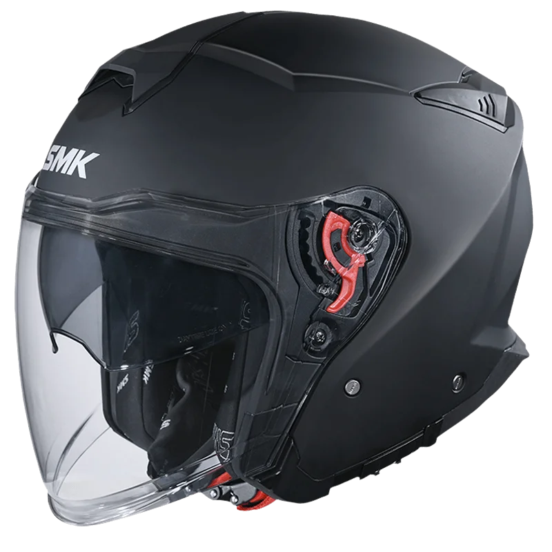 CASCO SMK GTJ SOLID NEGRO MATE