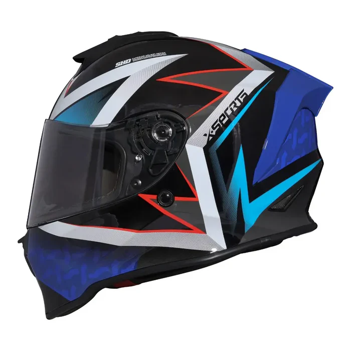 CASCO X-SPORTS V151 WOLF NEGRO ROJO AZUL
