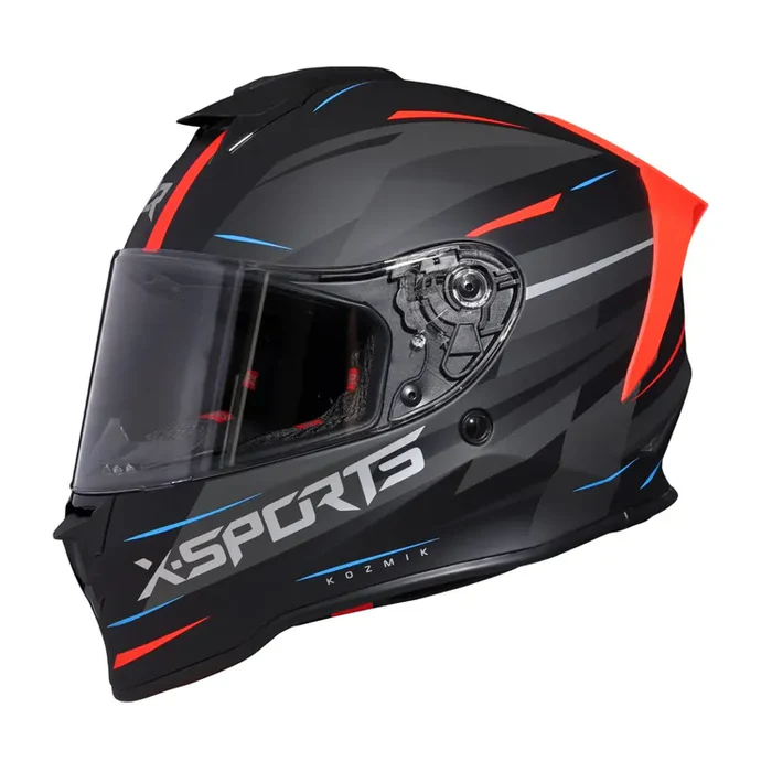 CASCO X-SPORTS V151 KOZMIK NEGRO ROJO