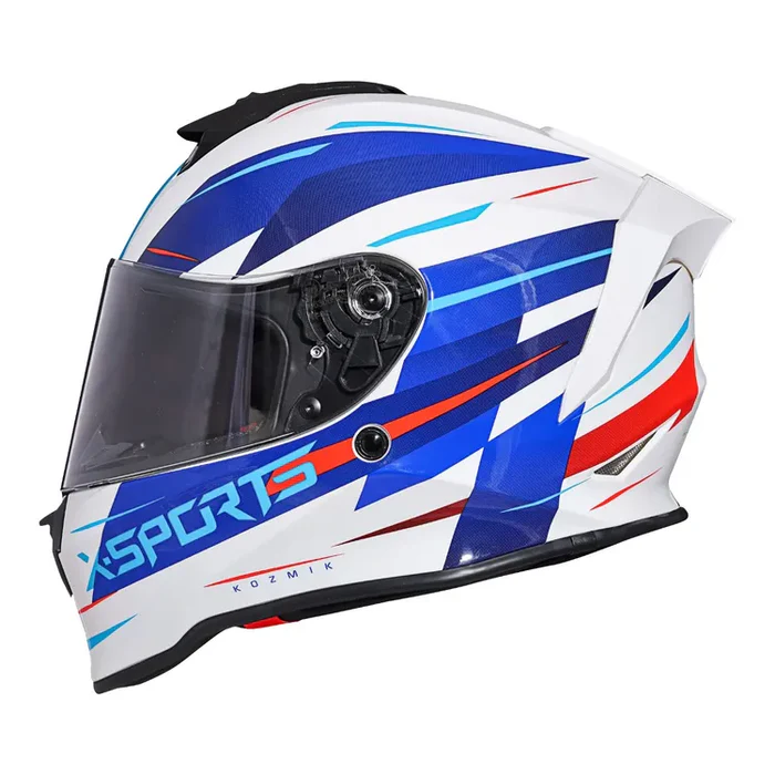 CASCO X-SPORTS V151 KOZMIK BLANCO ROJO AZUL