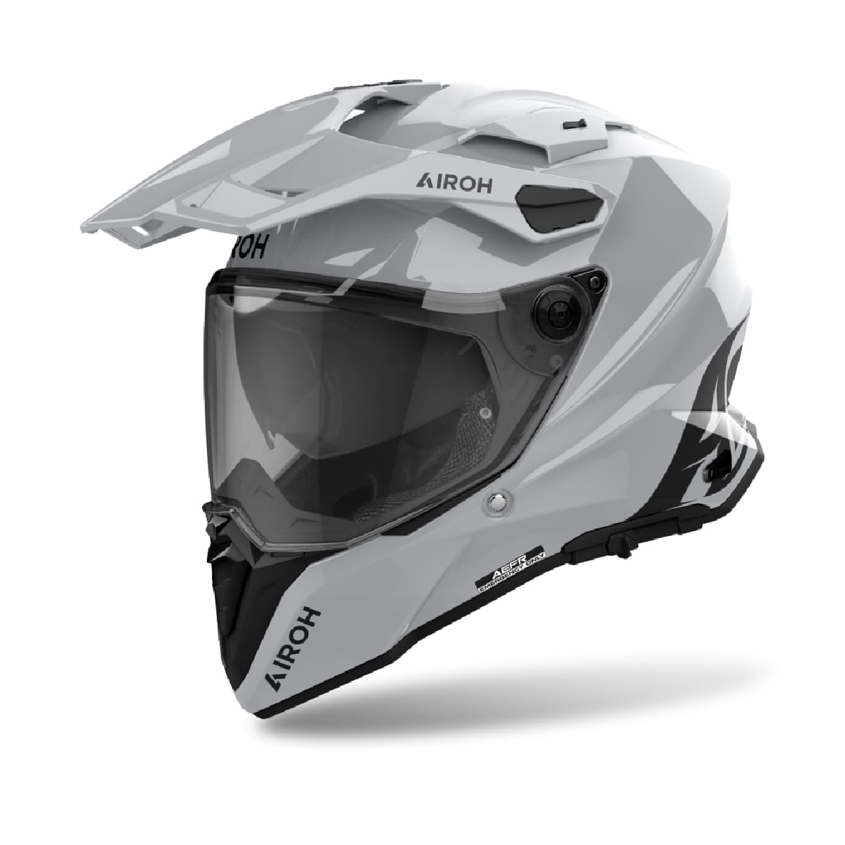 CASCO AIROH DUAL COMMANDER 2 CEMENT GRIS BRILLANTE