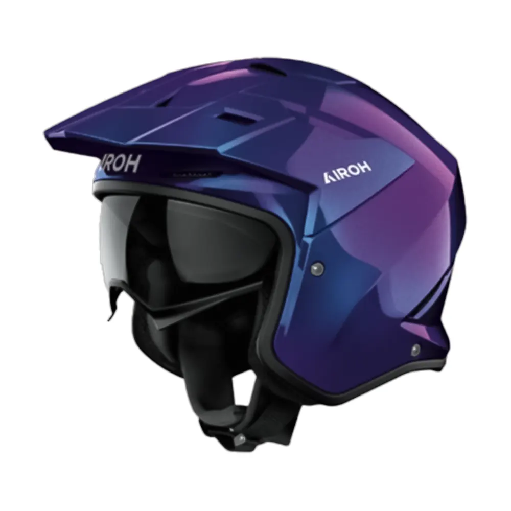 CASCO AIROH JET KOBAKT SHIMMER MORADO CAMALEON