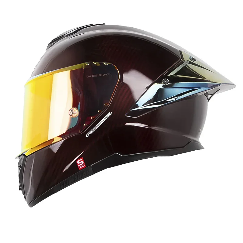 CASCO SHAFT PRO 620 CARBONO EVO SOLID 3K ROJO SILVER BRILLANTE