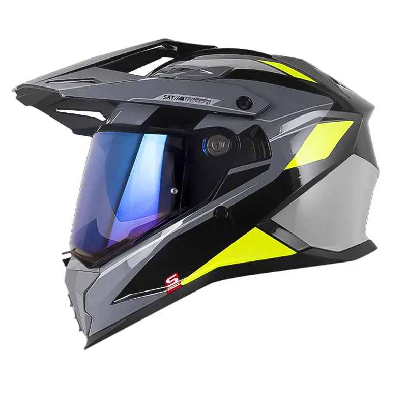 CASCO SHAFT PRO MX400DV FRONTIER NEGRO GRIS BRILLANTE
