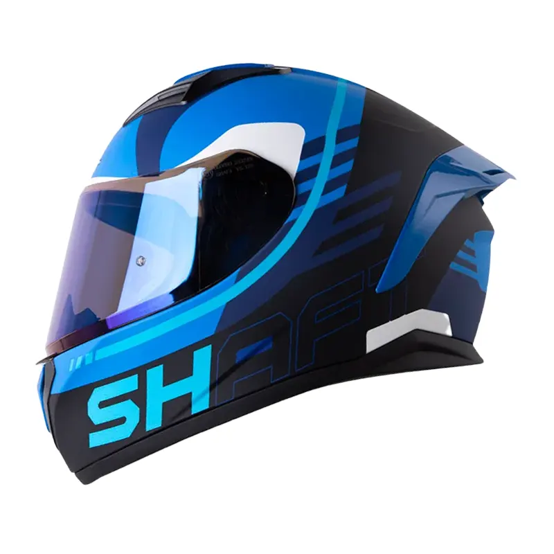 CASCO SHAFT 582SP EVO ACENES AZUL OSCURO AZUL CLARO MATE