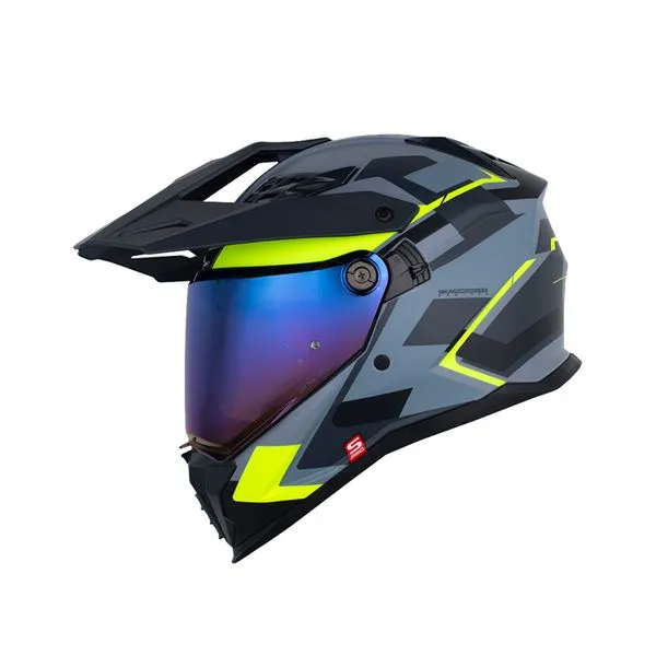 CASCO SHAFT PRO MX400DV TIAMERA GRIS AMARILLO NEON MATE